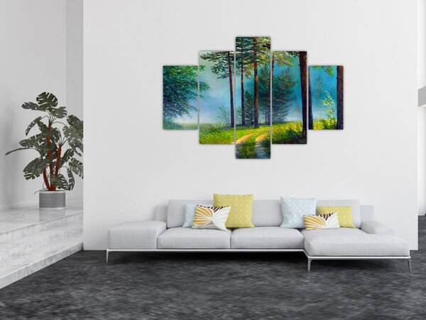 Tablou - Pictură în ulei de peisaj (150x105 cm)