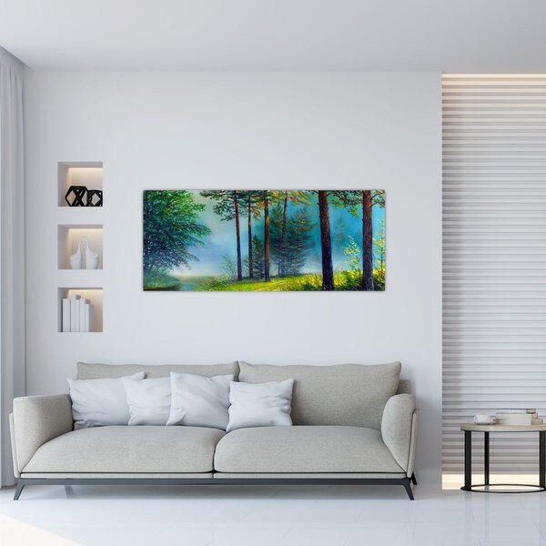 Tablou - Pictură în ulei de peisaj (120x50 cm)