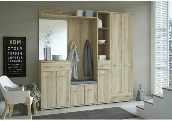 Comoda MARIO NEW TYP G, stejar sonoma, PAL melaminat, 60x31x96 cm