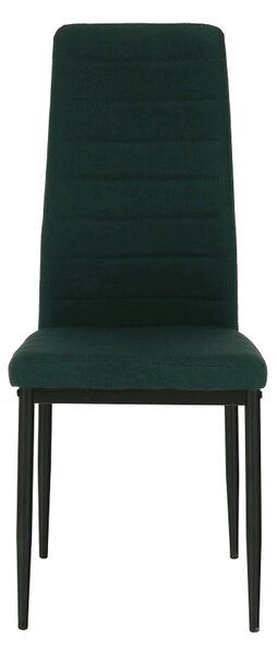 Scaun COLETA NOVA, smarald/negru, textil/metal, 41x49x96 cm