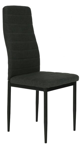 Scaun COLETA NOVA, gri inchis/negru, textil/metal, 41x49x96 cm