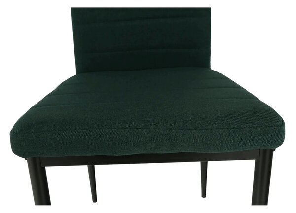 Scaun COLETA NOVA, smarald/negru, textil/metal, 41x49x96 cm