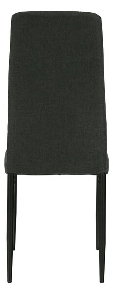 Scaun COLETA NOVA, gri inchis/negru, textil/metal, 41x49x96 cm