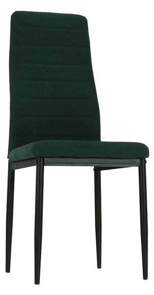 Scaun COLETA NOVA, smarald/negru, textil/metal, 41x49x96 cm