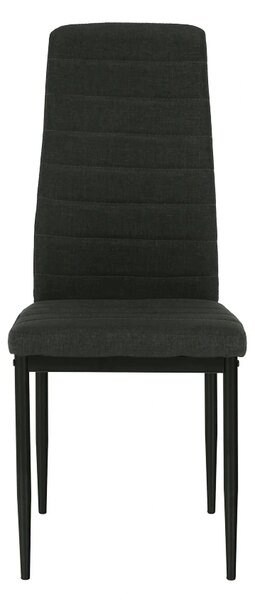 Scaun COLETA NOVA, gri inchis/negru, textil/metal, 41x49x96 cm