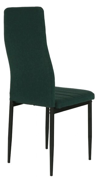 Scaun COLETA NOVA, smarald/negru, textil/metal, 41x49x96 cm