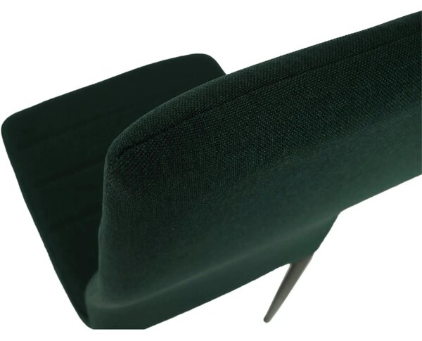 Scaun COLETA NOVA, smarald/negru, textil/metal, 41x49x96 cm