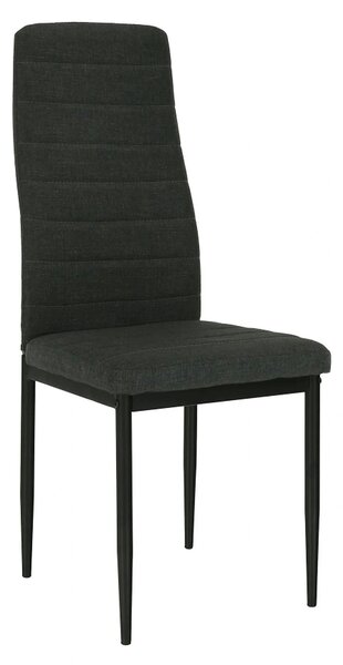 Scaun COLETA NOVA, gri inchis/negru, textil/metal, 41x49x96 cm