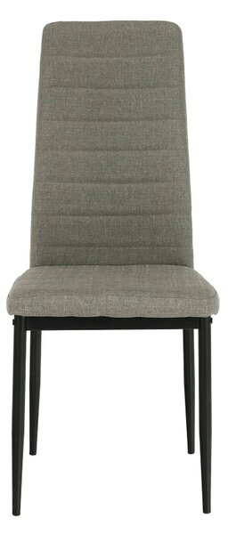 Scaun COLETA NOVA, maro/negru, textil/metal, 41x49x96 cm