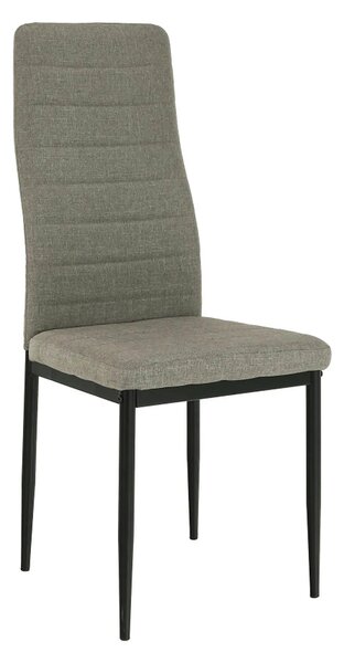 Scaun COLETA NOVA, maro/negru, textil/metal, 41x49x96 cm