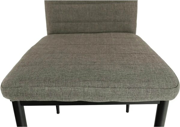 Scaun COLETA NOVA, maro/negru, textil/metal, 41x49x96 cm