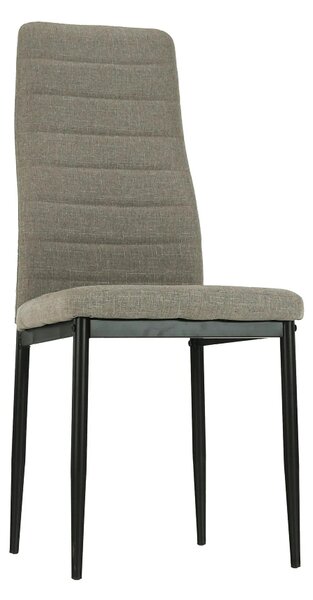 Scaun COLETA NOVA, maro/negru, textil/metal, 41x49x96 cm