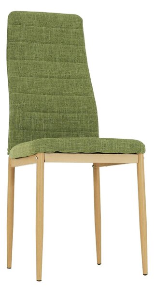 Scaun COLETA NOVA, verde/fag, stofa clasica/metal, 41x49x96 cm