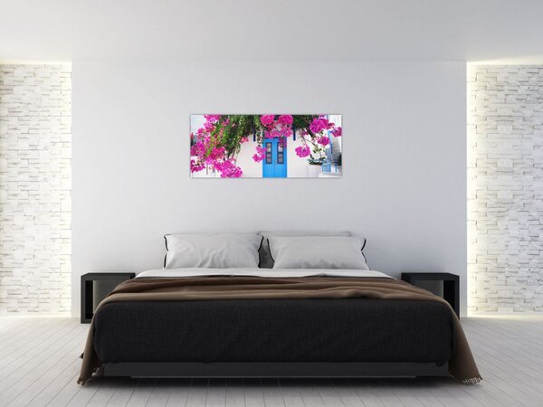 Tablou - Casă tradițională grecească (120x50 cm)