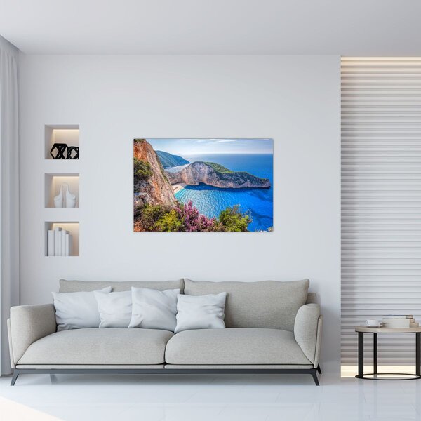 Tablou - Plaja Navagio, Grecia (90x60 cm)