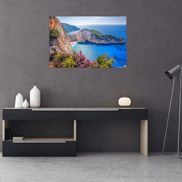 Tablou - Plaja Navagio, Grecia (90x60 cm)