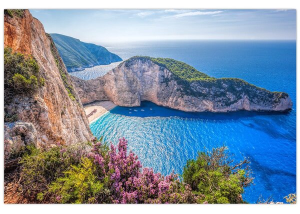 Tablou - Plaja Navagio, Grecia (90x60 cm)