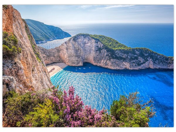 Tablou - Plaja Navagio, Grecia (70x50 cm)