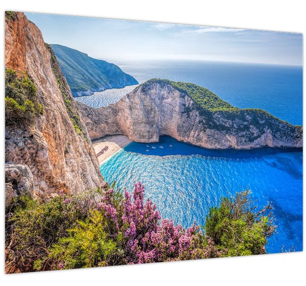 Tablou - Plaja Navagio, Grecia (70x50 cm)