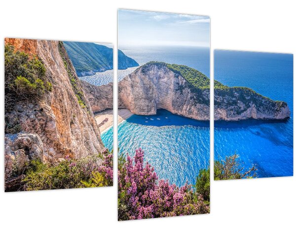 Tablou - Plaja Navagio, Grecia (90x60 cm)