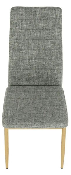 Scaun COLETA NOVA, gri deschis/fag, textil/metal, 41x49x96 cm