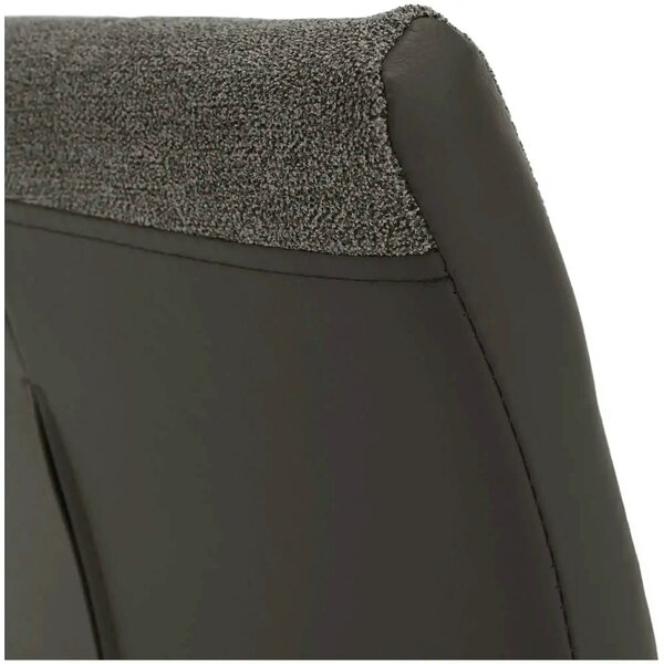 Scaun SALOMA NEW, gri, stofa clasica/pielele ecologica/metal, 42x56.5x