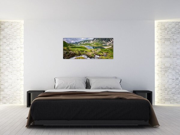 Tablou - Vedere la Muntele Rila (120x50 cm)