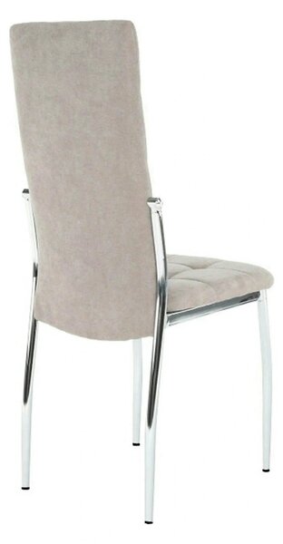 Scaun ADORA NEW, bej, stofa clasica/metal, 42x51x99 cm