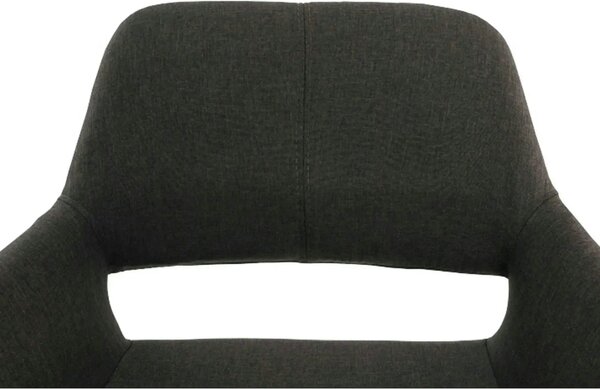 Scaun GODRIC, maro inchis, stofa clasica/lemn, 56x57x78 cm