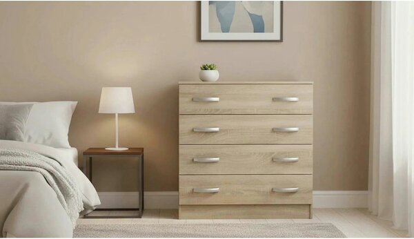 Comoda BETTY 2, stejar sonoma, PAL laminat, 150x39x93 cm