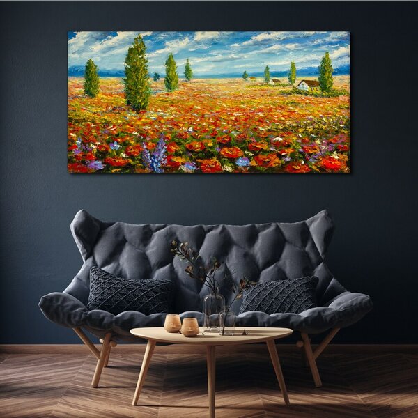 Tablou canvas Pictură Flori de câmp