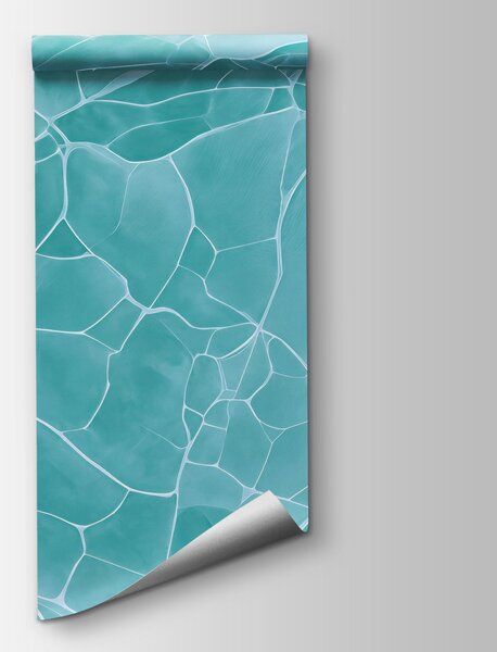 Fototapet Design abstract cu fundal turcoaz, care inspiră liniște, Fototapet abstracte, Fototapet populare, t00888v1 - Tapeko.ro