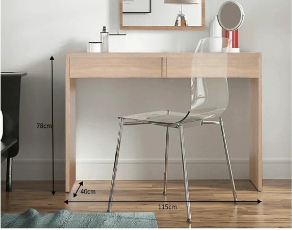Masa toaleta VIOLET, stejar sonoma, DTD laminat, 115x40x78 cm