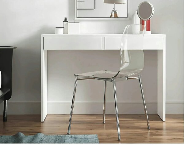 Masa de toaleta/masa birou VIOLET, alb, DTD laminat, 115x40x78 cm
