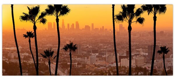 Tablou - Panorama din Los Angeles (120x50 cm)