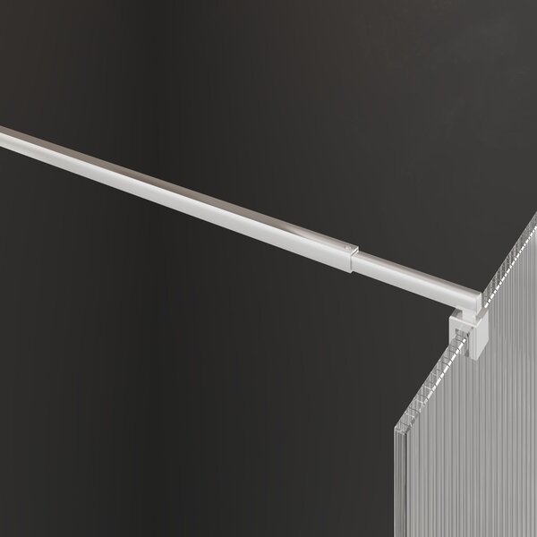 Invena perete cabină de duș walk-in 100 cm crom semi lucios/sticlă cu model AK-32-109