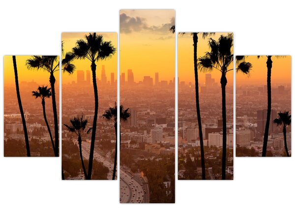 Tablou - Panorama din Los Angeles (150x105 cm)