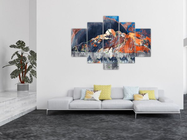 Tablou - Ilustrație de sweathouses (150x105 cm)