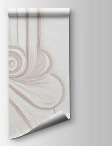 Fototapet Perete alb cu motive ornamentale, Fototapet designer, Fototapet populare, t00897 - Tapeko.ro
