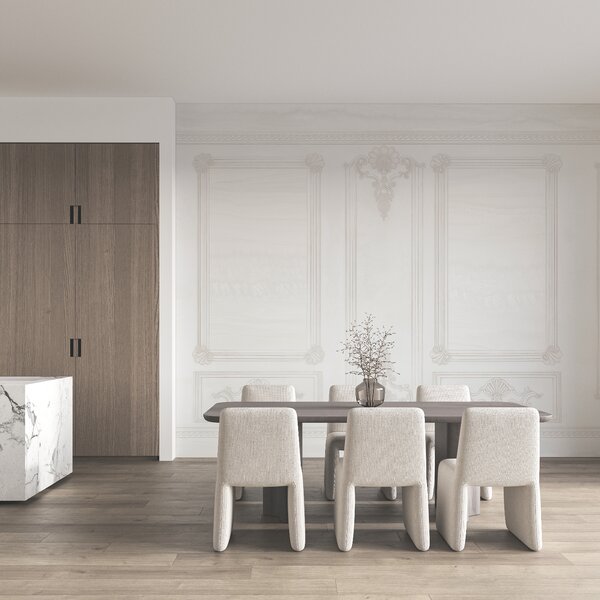 Fototapet Perete alb cu motive ornamentale, Fototapet designer, Fototapet populare, t00897 - Tapeko.ro