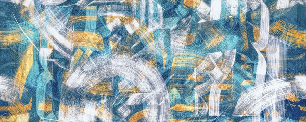 Fototapet Trăsături abstracte în culori vibrante, Fototapet abstracte, Fototapet populare, t00901 - Tapeko.ro