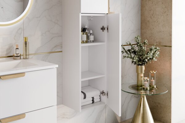 Comad Aster White dulap 30x26.6x80 cm laterala pe perete alb ASTER WHITE 80-30-1D