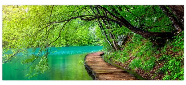 Tablou - Lacurile Plitvice (120x50 cm)