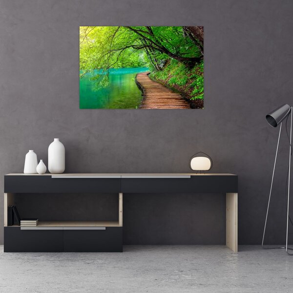 Tablou - Lacurile Plitvice (90x60 cm)