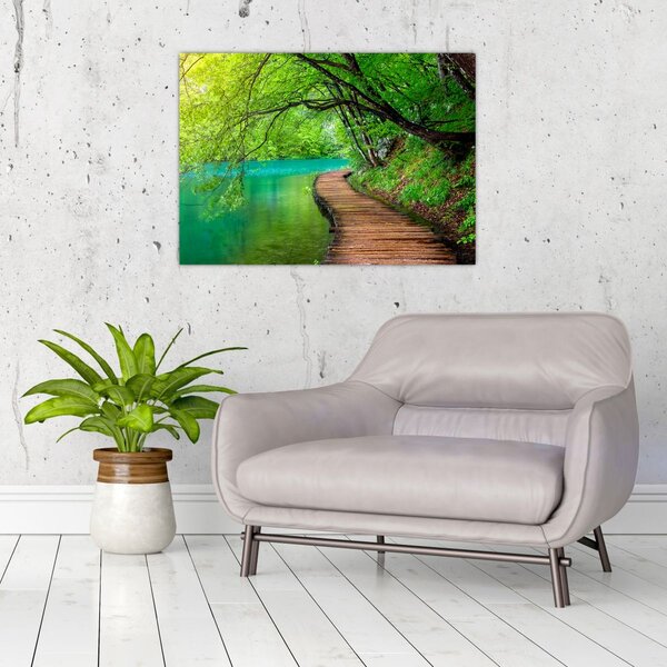 Tablou - Lacurile Plitvice (70x50 cm)