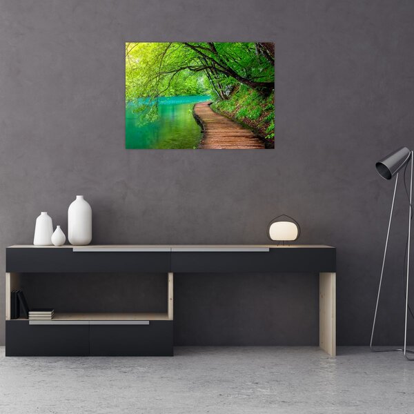 Tablou - Lacurile Plitvice (70x50 cm)
