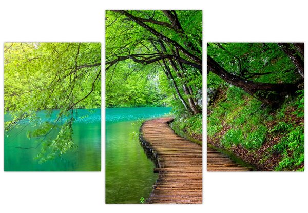Tablou - Lacurile Plitvice (90x60 cm)
