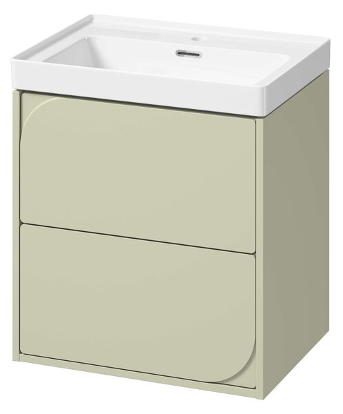 Cersanit Crea II dulap 59.4x44.7x62.1 cm sub chiuveta pe perete verde S1058-030