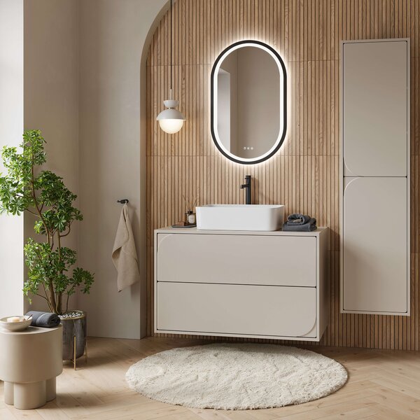 Cersanit Crea II dulap 40x30x160 cm laterala pe perete bej S1058–018