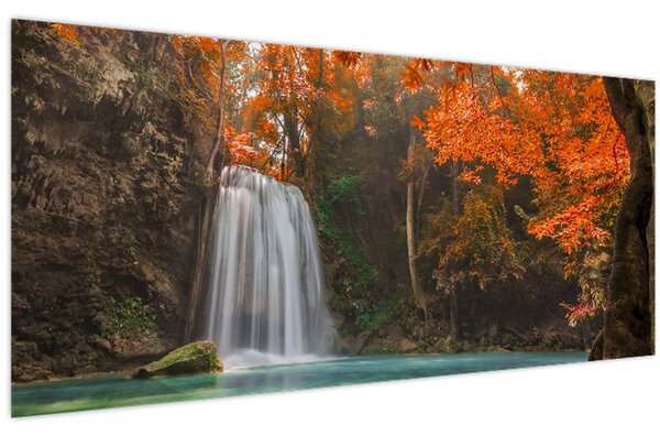 Tablou - Cascadă în Thailanda (120x50 cm)